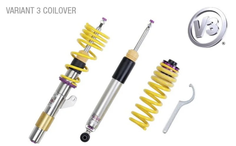 KW Coilover Kit V3 BMW M340i xDrive G20 w/ Electronic Dampers - Back View