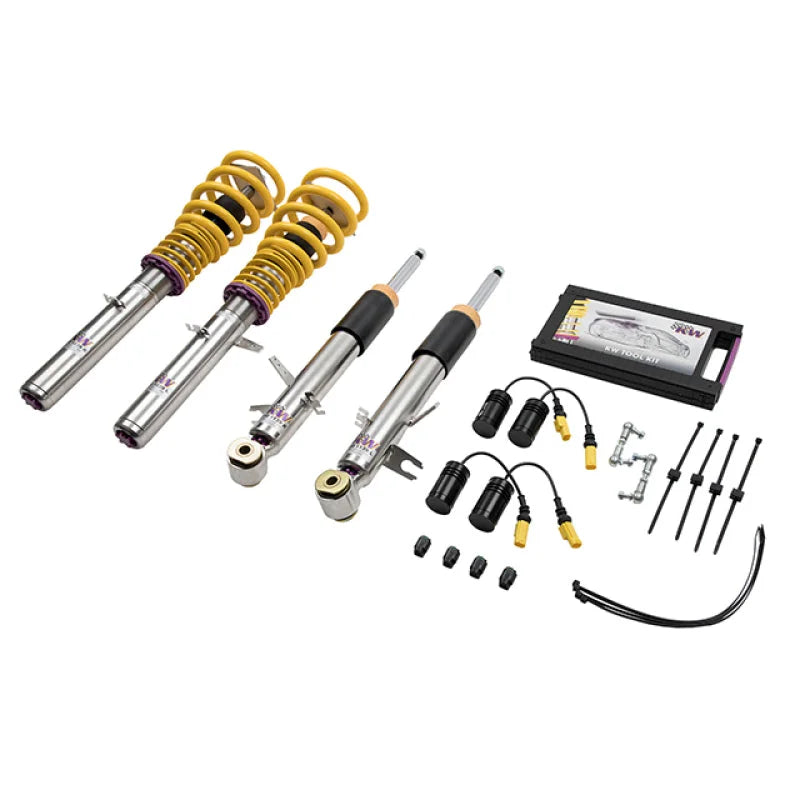 KW Coilover Kit V3 BMW X5 (F15) w/ Rear Air w/ EDC Bundle - Side View