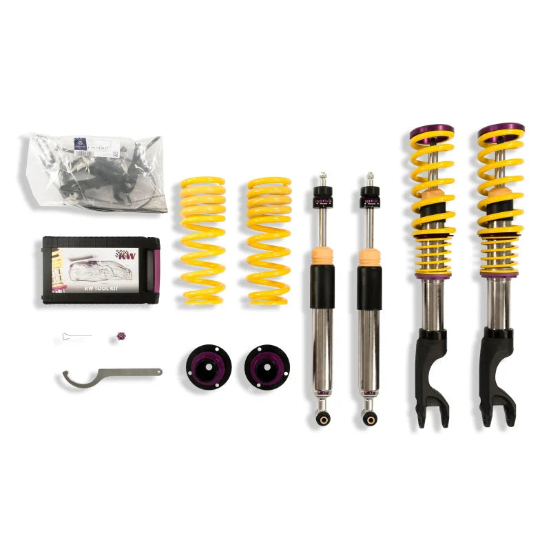 KW Coilover Kit V3 Mercedes C Class (W205) Coupe / Sedan 4MATIC (AWD) w/o EDC - Side View