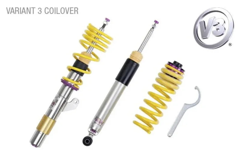 KW Coilover Kit V3 BMW M340i xDrive G20 w/ Electronic Dampers - Back View