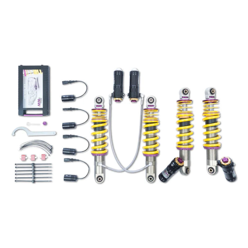 KW Coilover Kit V4 10-15 Audi R8 w/ Magnetic Ride - Side View
