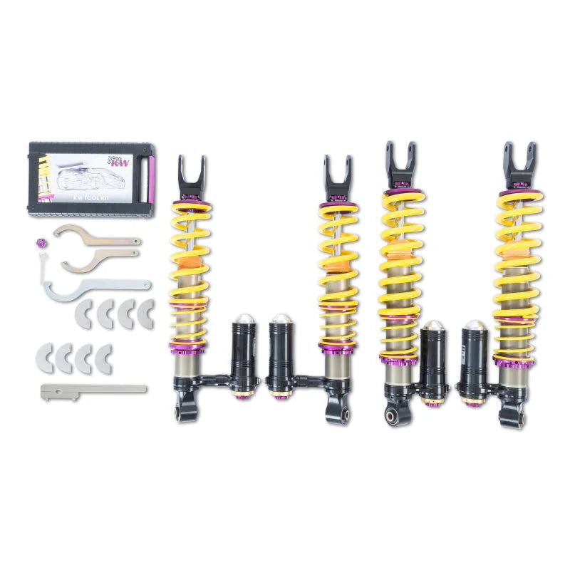 KW Coilover Kit V4 2011+ Lamborghini Aventador Incl. Roadster w/o Electronic Dampers - Side View