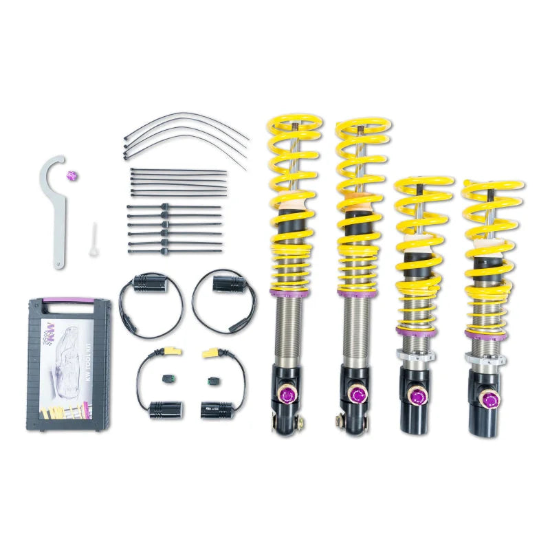 KW Coilover Kit V4 2018 BMW M5/F90 AWD w/ Delete Modules - Side View