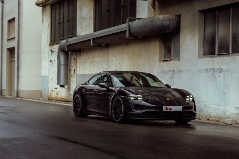 KW Coilover Kit V4 2021+ Porsche Taycan (Y1A) Sedan 2WD (Without Air Suspension) - Back View