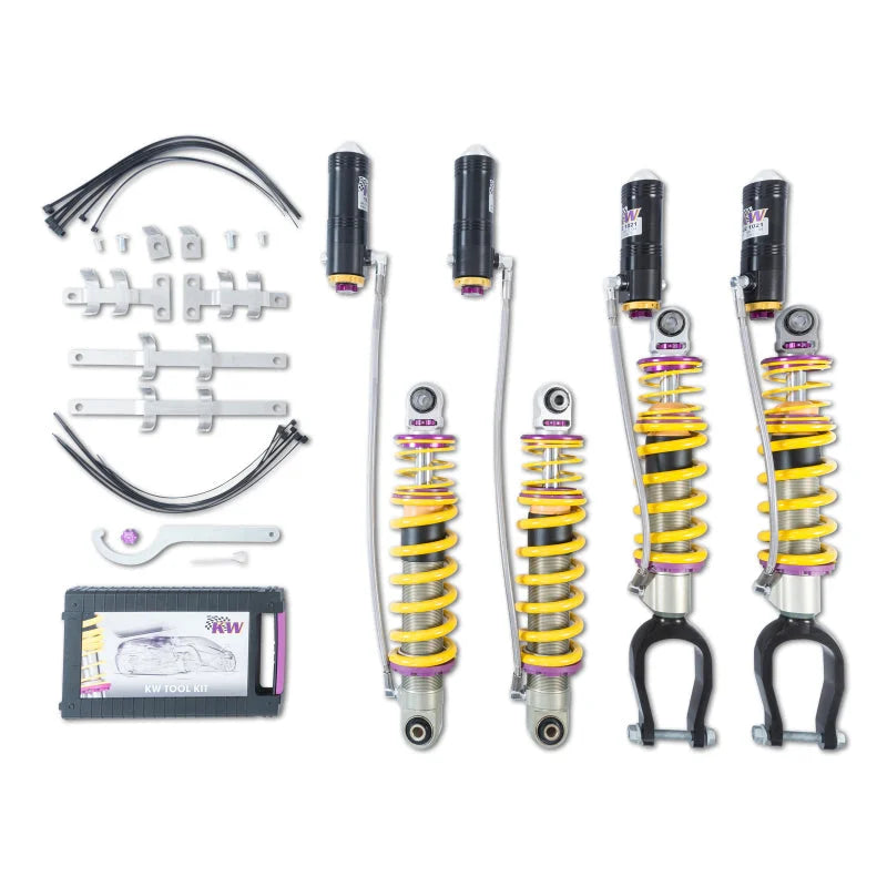 KW Coilover Kit V4 Bundle Audi R8 (4S) Coupe/Spyder w/o Magnetic Ride - Side View