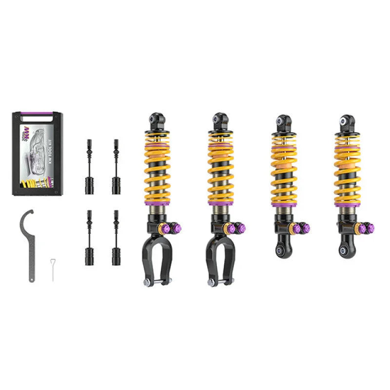 KW Coilover Kit V5 2014+ Lamborghini Huracan (Incl Spyder) w/ NoseLift / w/o Elec. Dampers - Side View