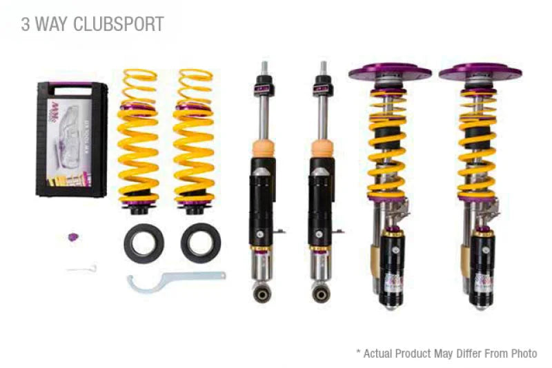 KW Porsche 718 Cayman GT4 (982) Clubsport Coilover Kit 3-Way - Main Product View
