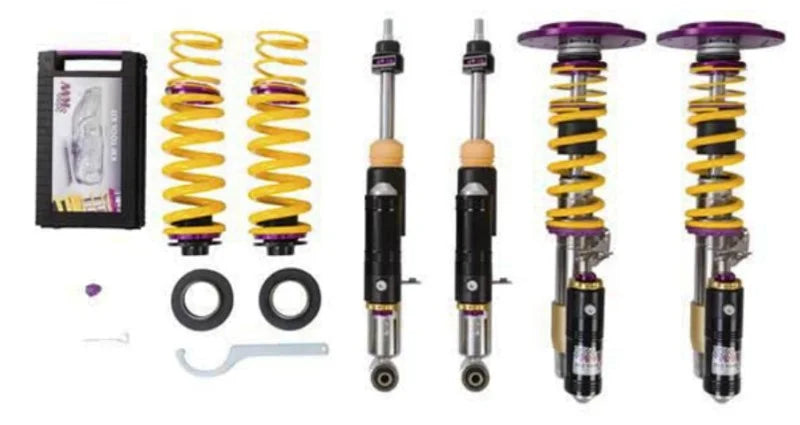 KW Porsche 718 Cayman GT4 (982) Clubsport Coilover Kit 3-Way - Installation View