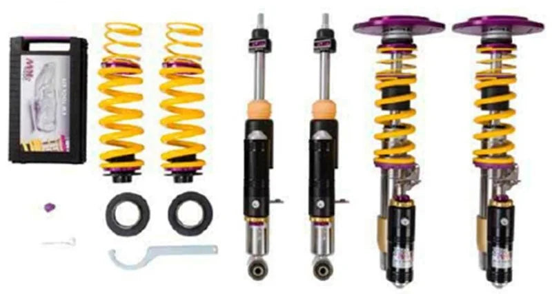 KW Porsche 911 GT3RS 991.2 Without OE NoseLift Clubsport Coilover Kit 3-Way - Side View