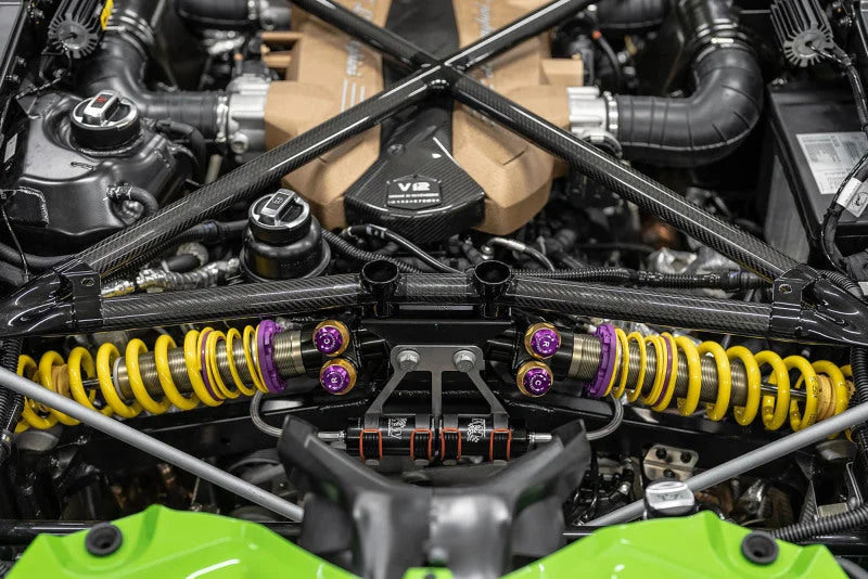 KW V5 COILOVER BUNDLE LAMBORGHINI AVENTADOR SVJ WITHOUT ELECTRONIC DAMPERS - Back View