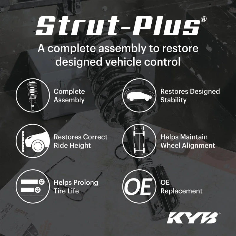 KYB Shocks & Struts Strut Plus Front Ford Crown Victoria 2011-2003 - Side View