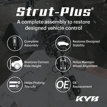 Load image into Gallery viewer, KYB Shocks &amp; Struts Strut Plus Rear Honda Civic 1996-00 - Side View
