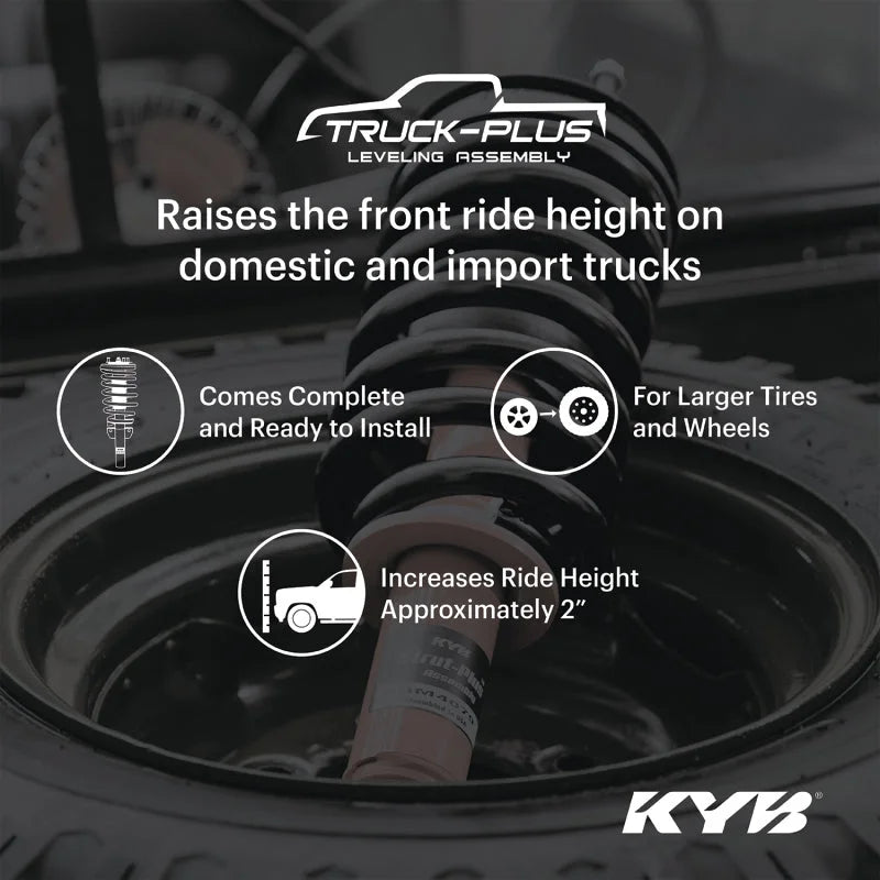 KYB Strut Plus Front Truck-Plus Leveling Assembly 14-18 Chevrolet Silverado 1500 4WD - Side View
