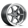 Load image into Gallery viewer, Kansei K14G Roku 18x8.5in / 5x120 BP / 35mm Offset / 72.56mm  Bore - Grey and Machined Lip