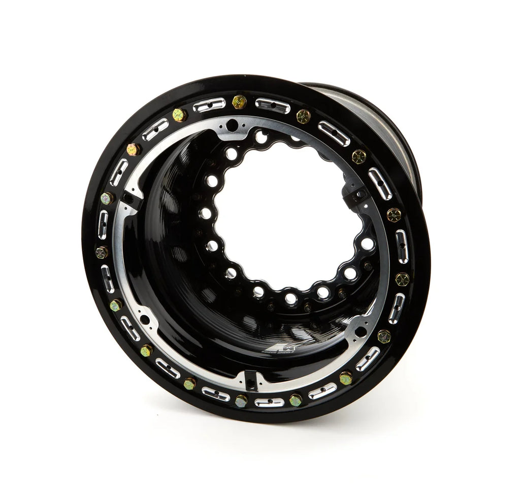 Keizer Aluminum Wheels 15x14 5in BS Wide 5 Blk B/L Modular W15145BLB