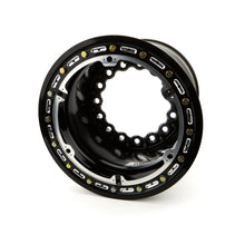 Load image into Gallery viewer, Keizer Aluminum Wheels 15x14 5in BS Wide 5 Blk B/L Modular W15145BLB