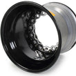 Load image into Gallery viewer, Keizer Aluminum Wheels 15x14 5in BS Wide 5 Blk Inner B/L Modular W15145IBLB