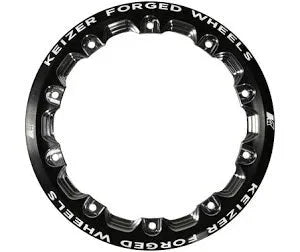 Keizer Aluminum Wheels Beadlock Ring 10in Forged Black 10FBLRINGB