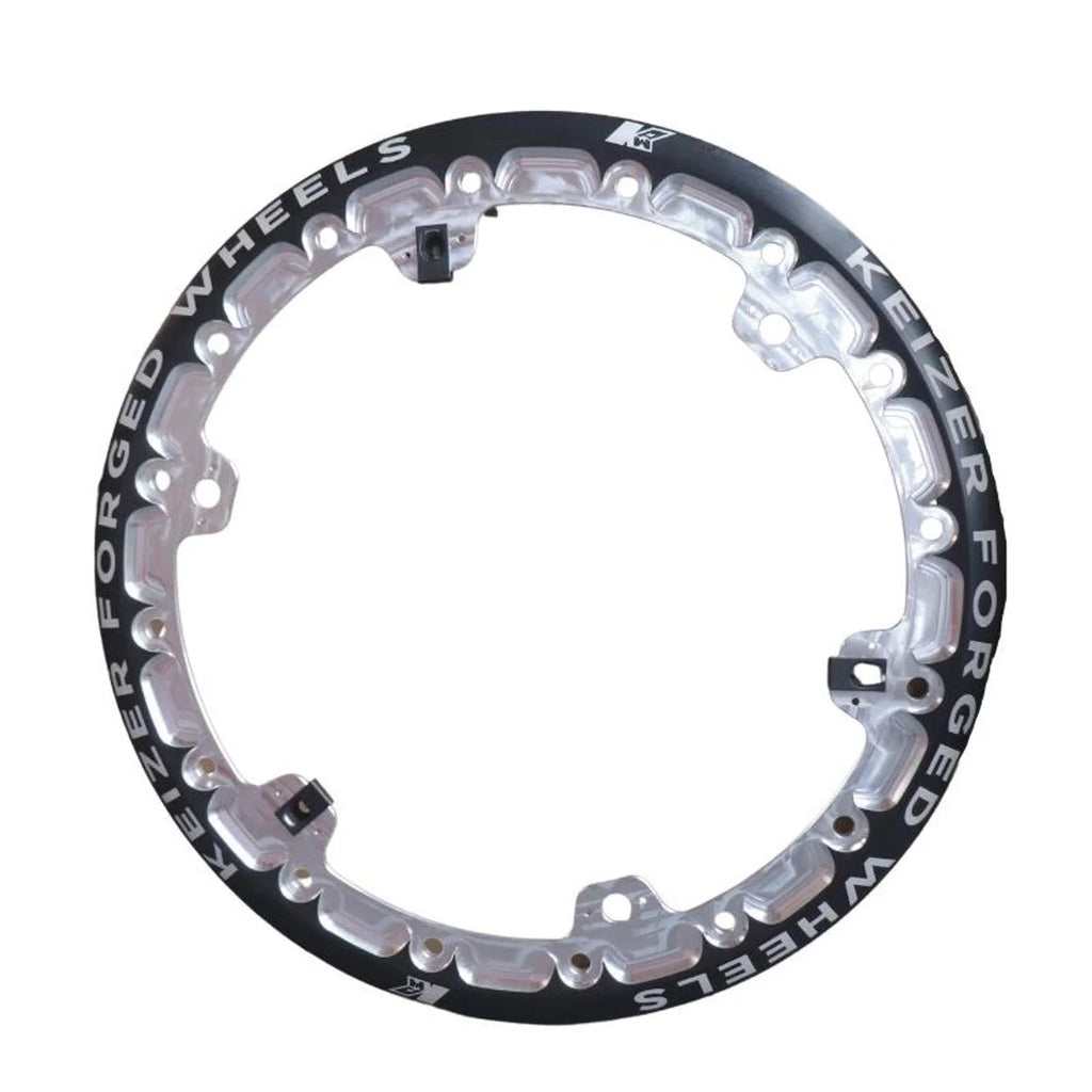 Keizer Aluminum Wheels Beadlock Ring Forged Blk 15in w/3 Threaded Tabs W15FBLTB