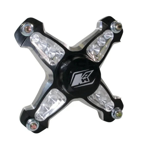 Keizer Aluminum Wheels Front Hub 4 Pin Micro LH w/Bearing Black 10P4-LH