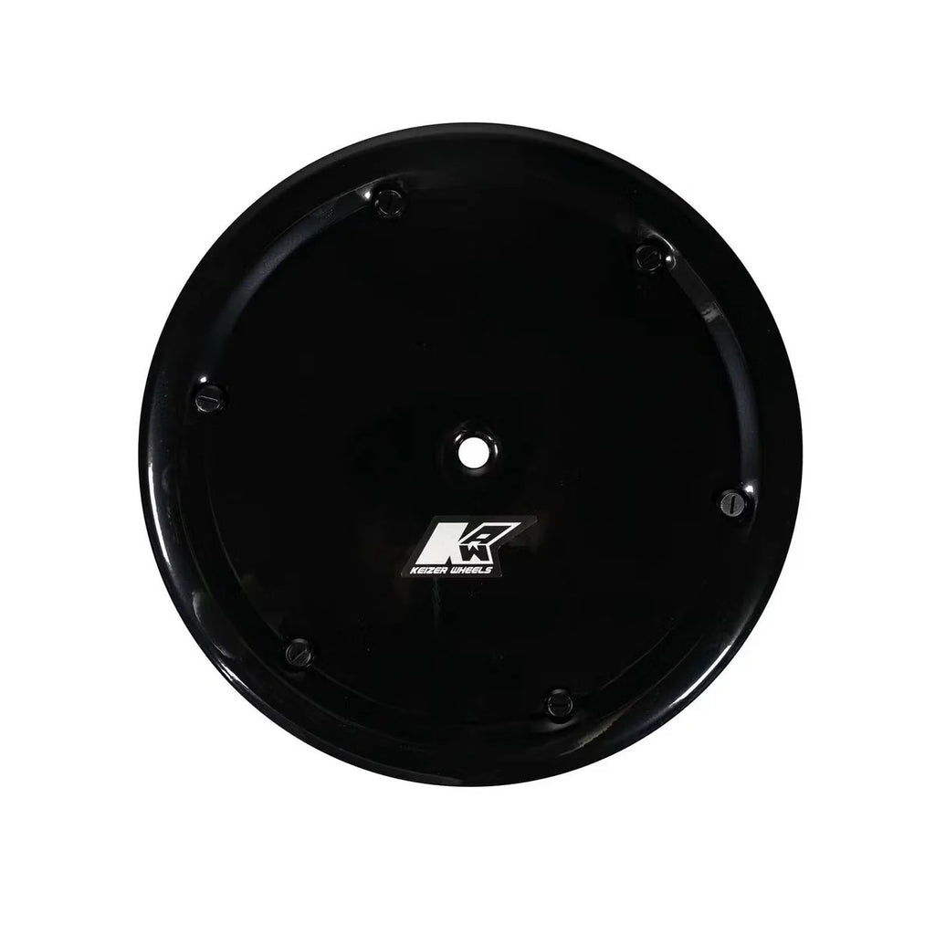 Keizer Aluminum Wheels Mudcover 15in 6 Bolt Black 15mc6b