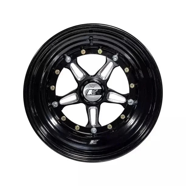 Keizer Aluminum Wheels Wheel Direct Mnt 15 x 8 3in BS Black 1584BCB