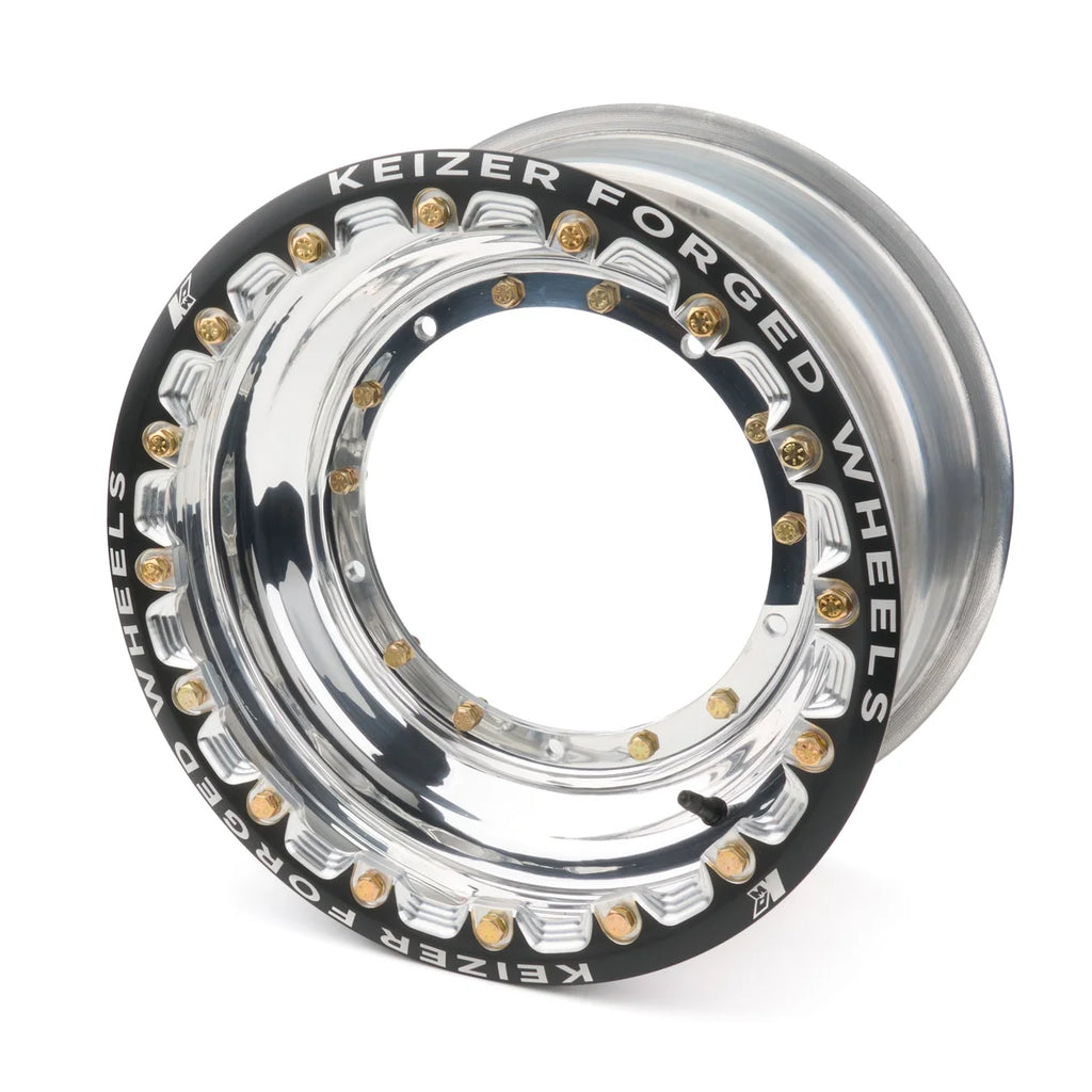 Keizer Aluminum Wheels Wheel Direct Mnt 15 x 8 Beadlock 3in BS Black 1584BCFBL