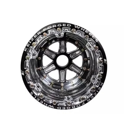 Keizer Aluminum Wheels Wheel Splined 15x17 Outer Beadlock 5in BS 15176SPFBL