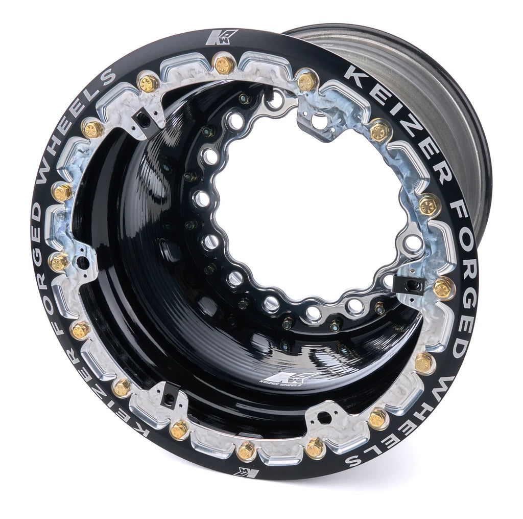 Keizer Aluminum Wheels Wheel Wide 5 15x14 5in BS Forged Beadlock Black W15145FBLB