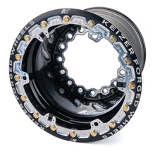 Load image into Gallery viewer, Keizer Aluminum Wheels Wheel Wide 5 15x14 5in BS Forged Beadlock Black W15145FBLB