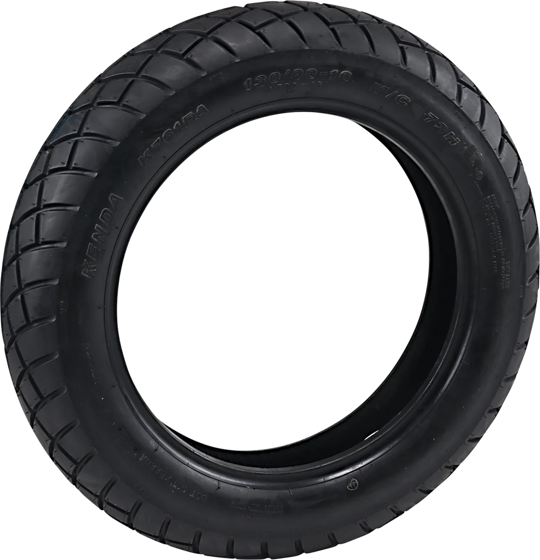 Kenda Tire - K761 Dual Sport - Front - 130/90-16 - 73H 047611607B1 - Side View