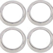 Load image into Gallery viewer, Kentrol 07-10 Jeep Wrangler JK Air Vent Bezels 4 Pieces - Polished Silver
