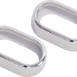 Load image into Gallery viewer, Kentrol 07-10 Jeep Wrangler JK Interior Door H/le Bezels Pair - Polished Silver