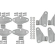 Load image into Gallery viewer, Kentrol 07-18 Jeep Wrangler JK Body Door Hinge Set 8 Pieces 4 Door Bare Grey