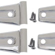 Load image into Gallery viewer, Kentrol 07-18 Jeep Wrangler JK Door Hinge Overlays 4 Pieces 2 Door - Polished Silver