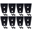 Load image into Gallery viewer, Kentrol 07-18 Jeep Wrangler JK Door Hinge Overlays 8 Pieces 4 Door - Textured Black