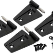 Load image into Gallery viewer, Kentrol 07-18 Jeep Wrangler JK Door Hinge Set 4 Pieces 2 Door - Powdercoat Black