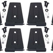 Load image into Gallery viewer, Kentrol 07-18 Jeep Wrangler JK Door Hinge Set 8 Pieces 4 Door - Textured Black
