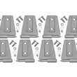 Load image into Gallery viewer, Kentrol 07-18 Jeep Wrangler JK Door Hinge Set 8 Pieces 4 Door Bare Grey