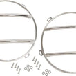 Load image into Gallery viewer, Kentrol 07-18 Jeep Wrangler JK Euro Headlight Guards Pair - Polished Silver