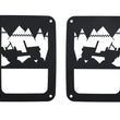 Load image into Gallery viewer, Kentrol 07-18 Jeep Wrangler JK Heritage Taillight Guard- Textured Black