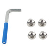 Load image into Gallery viewer, Kentrol 07-18 Jeep Wrangler JK OEM Anti-Theft Door Nuts 2 Door - Polished Silver