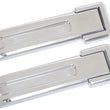 Load image into Gallery viewer, Kentrol 07-18 Jeep Wrangler JK Tailgate Hinge Overlays 4 Pieces - Polished Silver