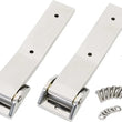Load image into Gallery viewer, Kentrol 07-18 Jeep Wrangler JK Tailgate Hinge Pair - Polished Silver