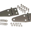 Load image into Gallery viewer, Kentrol 55-95 Jeep CJ/Wrangler YJ Hood Hinge Pair - Polished Silver