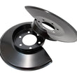 Load image into Gallery viewer, Kentrol 76-78 Jeep CJ Disc Brake Dust Cover JeepBlack Powdercoat Stainless