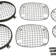 Load image into Gallery viewer, Kentrol 76-86 Jeep CJ Powdercoat Wire Mesh Guard Set 6 Pieces Black