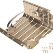 Load image into Gallery viewer, Kentrol 76-90 Jeep CJ/Wrangler YJ Gas Tank Skid Plate with strap - Polished Silver