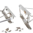 Load image into Gallery viewer, Kentrol 76-90 Jeep CJ/Wrangler YJ Seat Pedestals Pair - Polished Silver