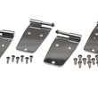 Load image into Gallery viewer, Kentrol 76-93 Jeep CJ/Wrangler YJ Door Hinge Set 4 Pieces - Polished Silver